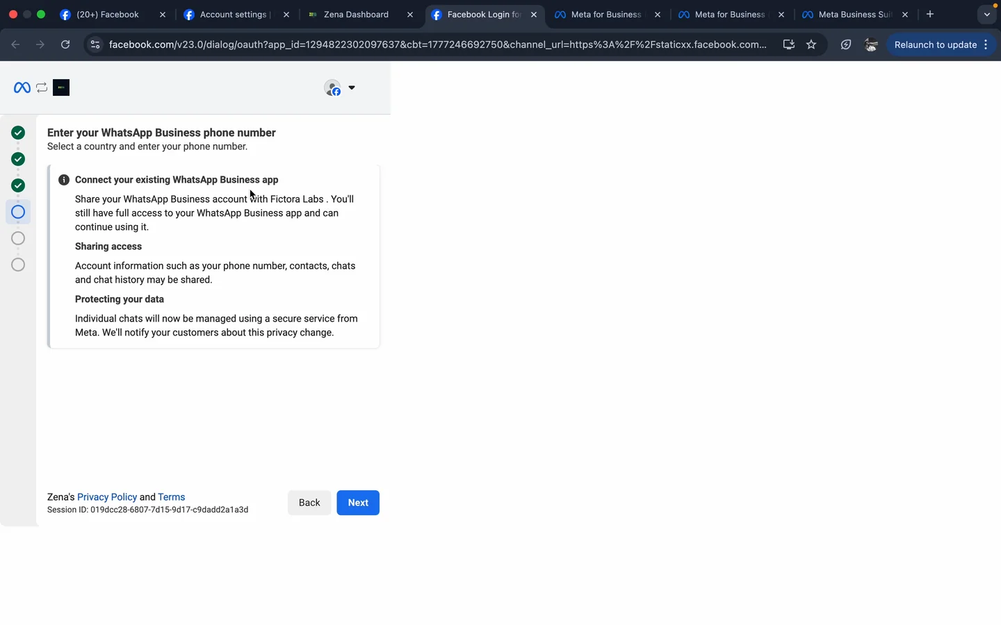 Meta embedded signup - sharing access and protecting your data disclosure
